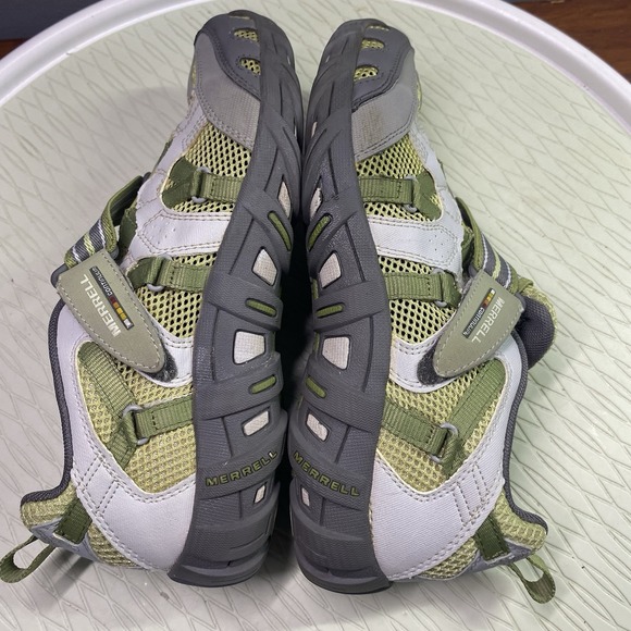 Merrell Waterpro Z-Rap Junior-kids Hiking‎ Shoes Olive Green/Gray Size 5US - Picture 9 of 11